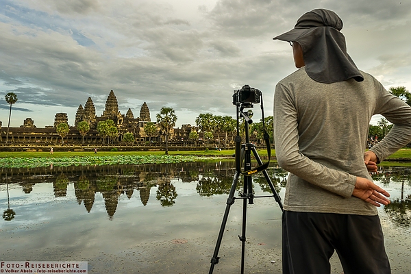 Fotograf am Angkor Wat in Kambodscha